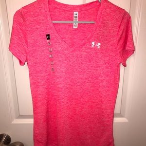 Under Armour Hot Pink V-Neck
